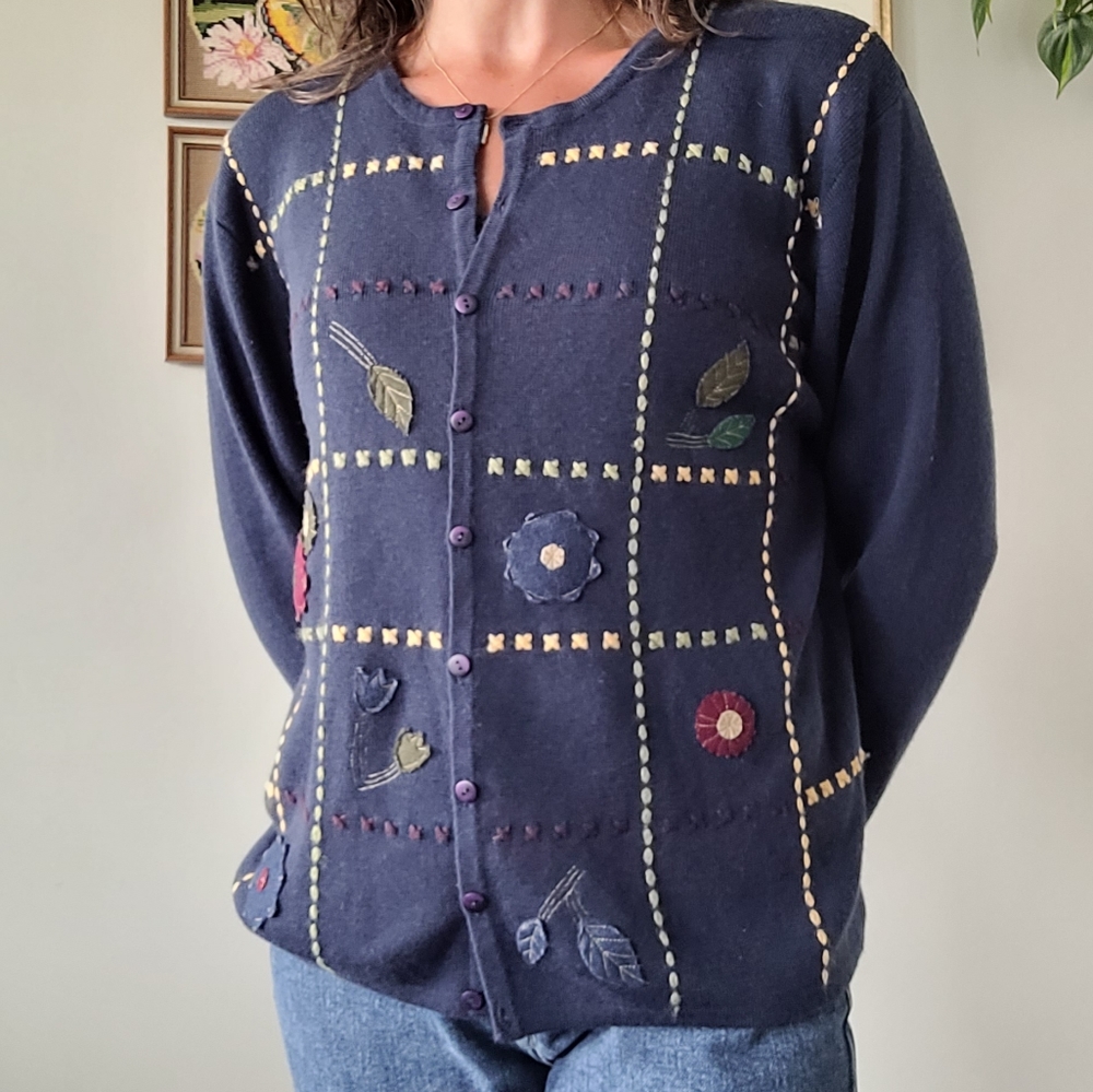 Vintage fall cardigan - Picture 1 of 7
